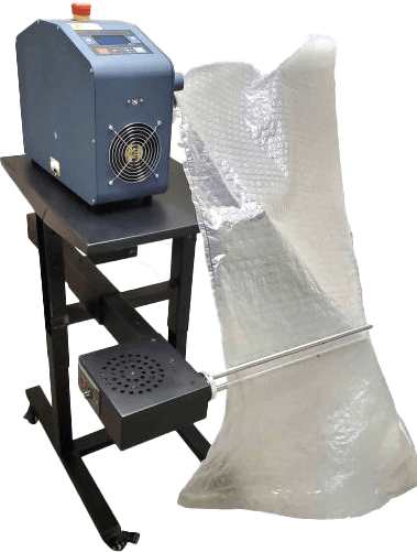 Ascent inflatable bubble roll packaging system