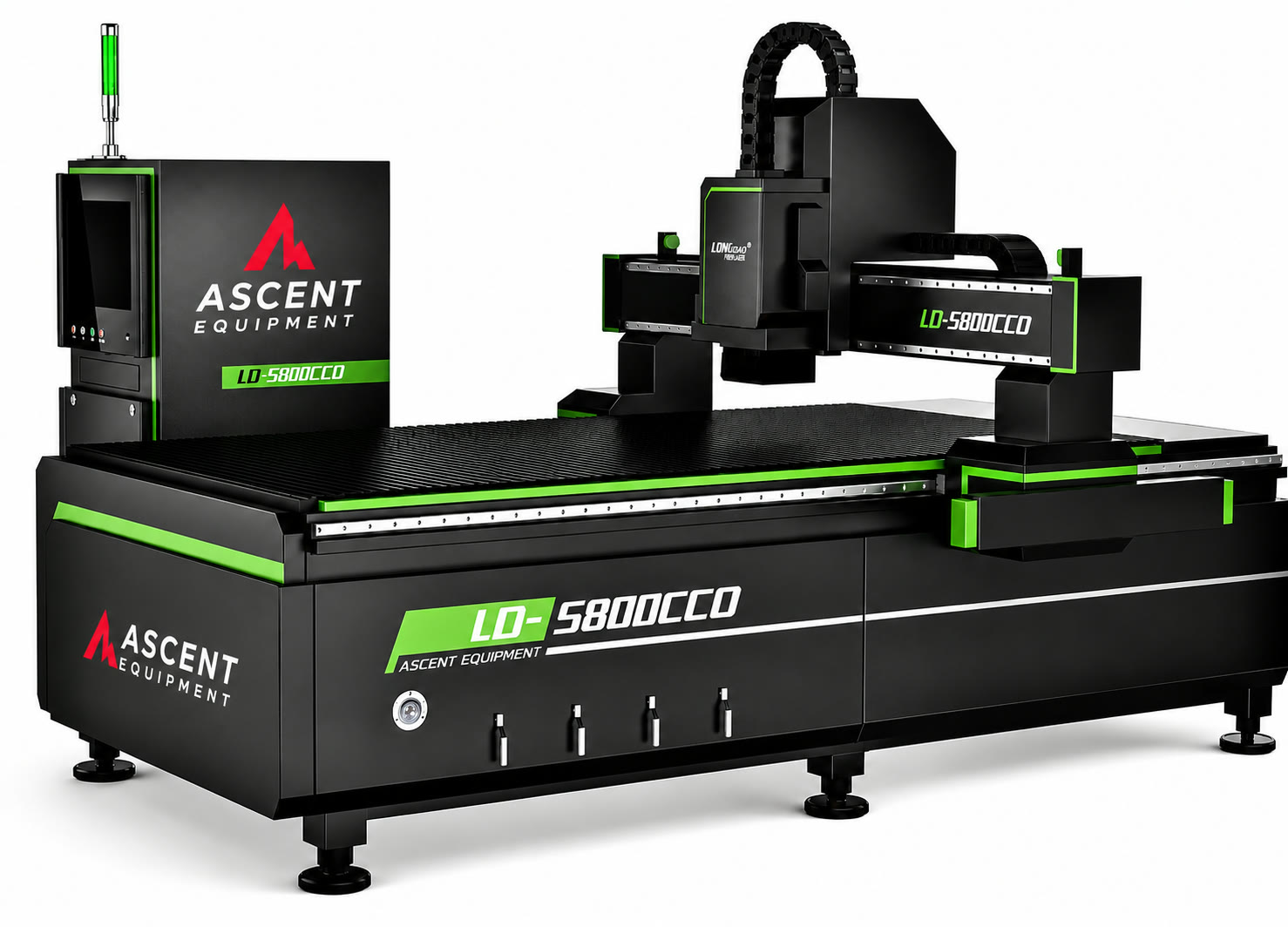 Ascent CNC router with CCD camera and ATC