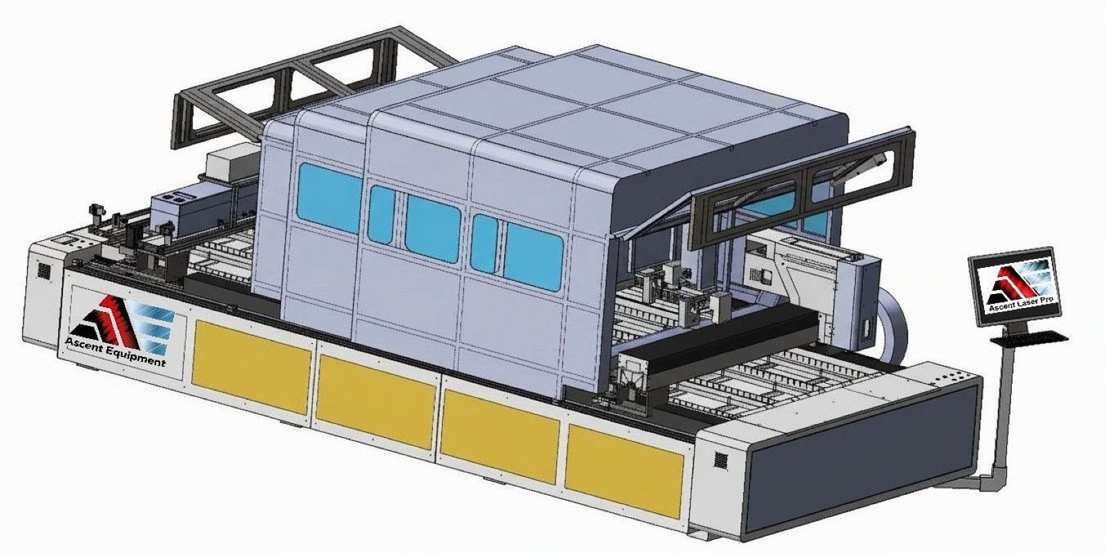 Optional housing — slide covers or laser-rated partitions