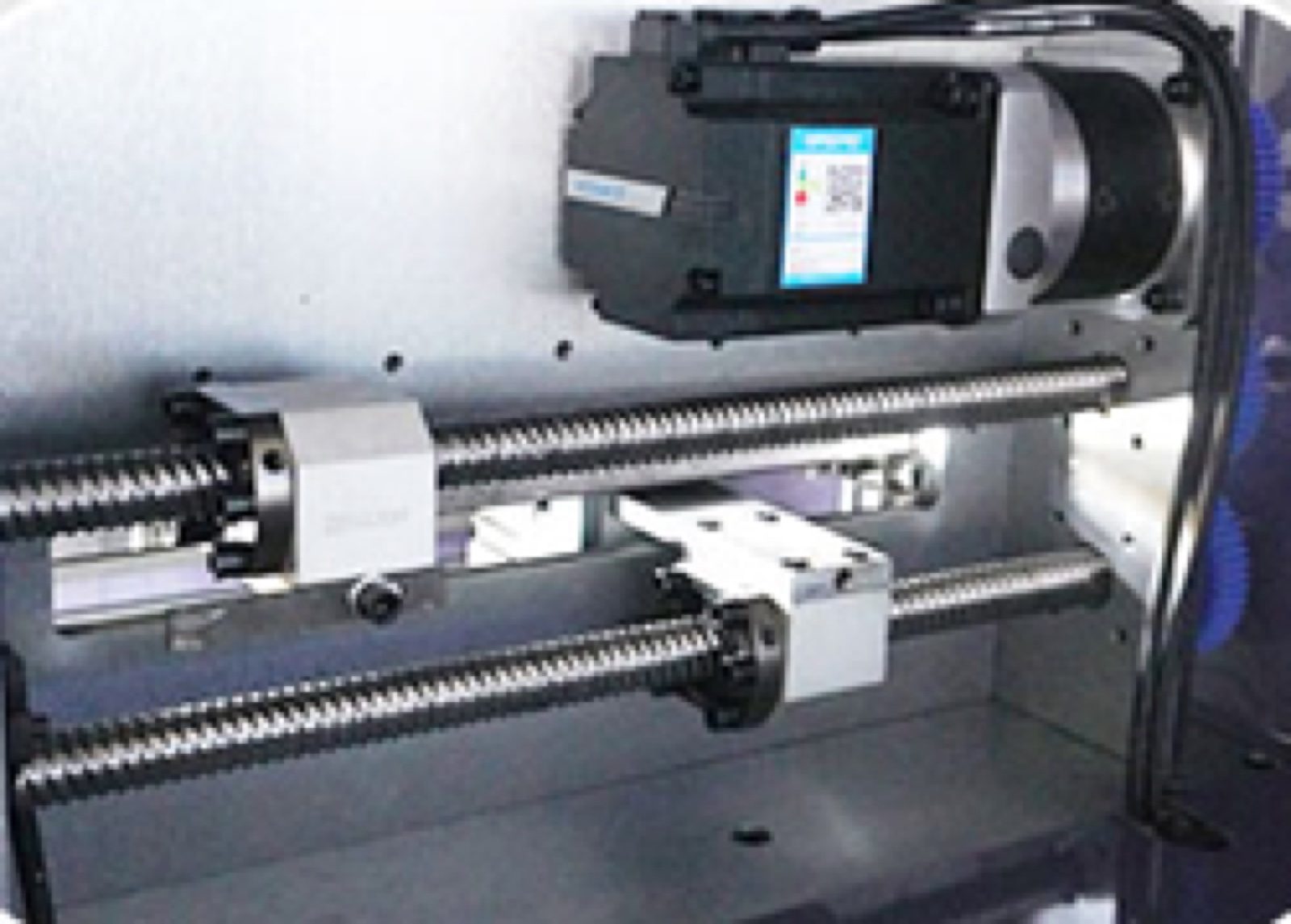 Double-rail lead screw with four sliders