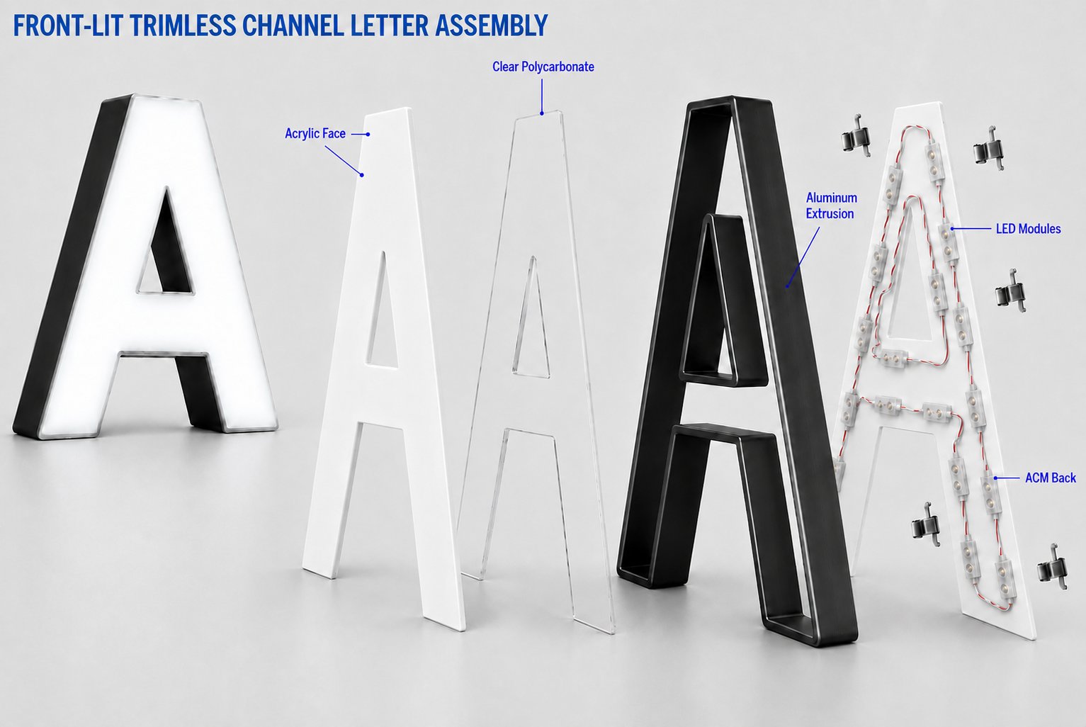 True Trimless Channel Letters: Ascent vs. the Competition