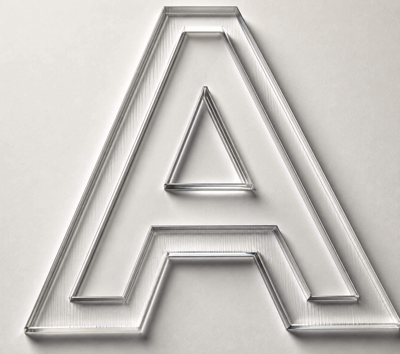 Push-out letter made with CO2 laser cutter
