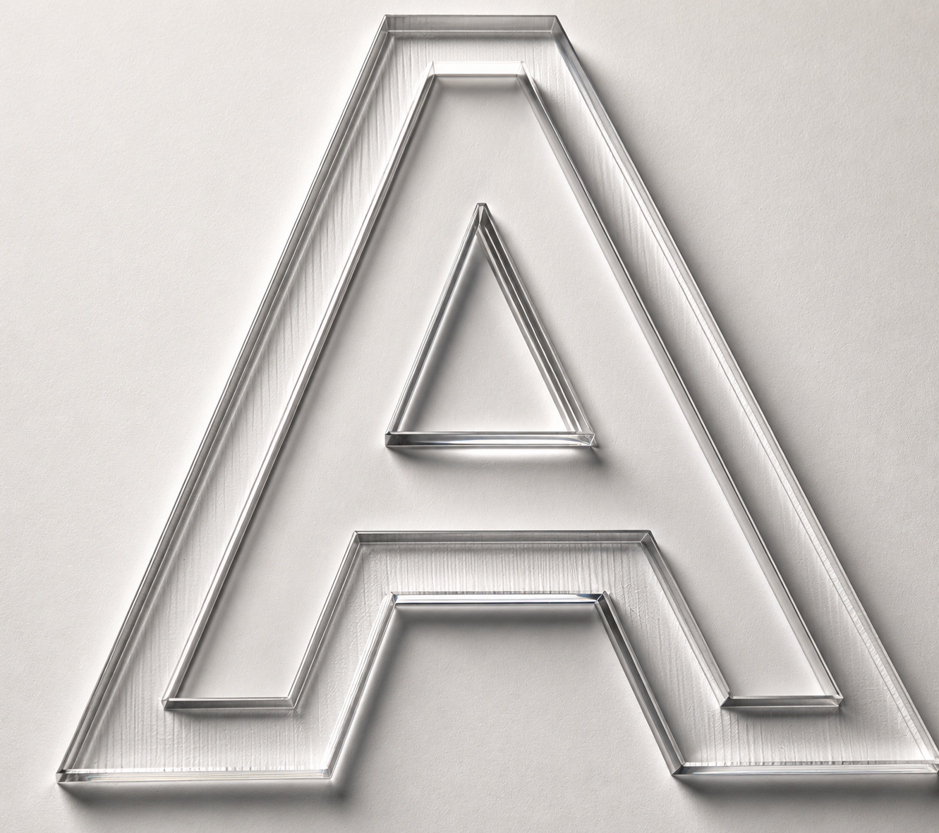 Push-out letter made with CO2 laser cutter