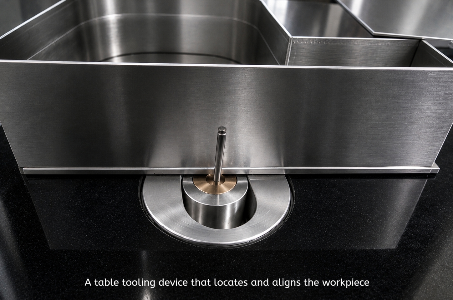 Tooling device that locates and aligns workpieces for QCW laser welding